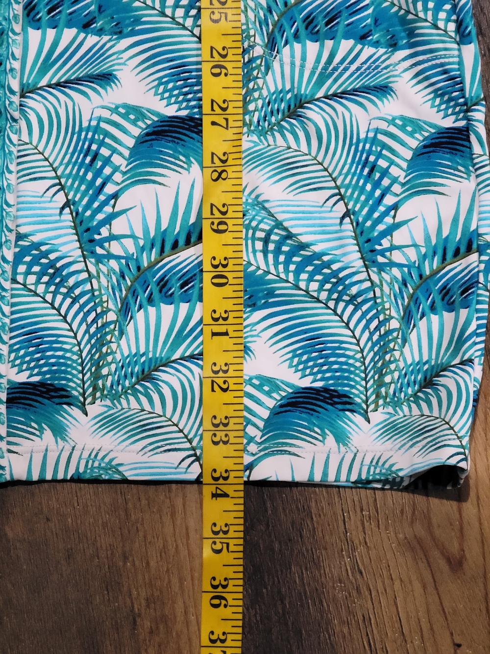 Tommy Bahama Blue Tropical Palm Print Sleeveless Shift Dress Medium - Picture 9 of 11